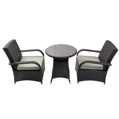 Modern Outdoor Furniture AJUNION 2 Seater Wicker Rattan Chat Furniture Resistant to UV
