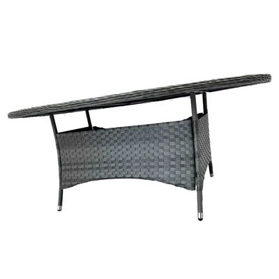 9 Seater Outdoor Dining Set with Round Table and Cushions by AJUNION Rattan Furniture