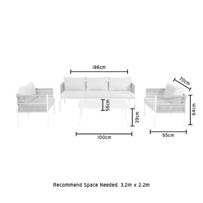 Stylish and Durable Outdoor Lounge Sofa Set Ideal for Your Patio Garden or Beach House