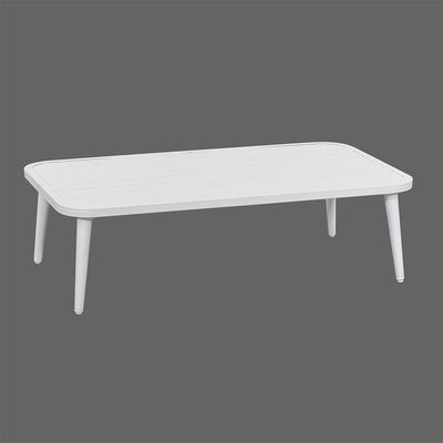 Aluminum Frame All Weather Patio Furniture Set with Rattan Weave Sofa and Coffee Table