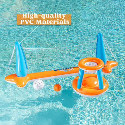AJUNION PVC Inflatable Volleyball Pool Floating Swimming Float for Max Capacity ＞500kg