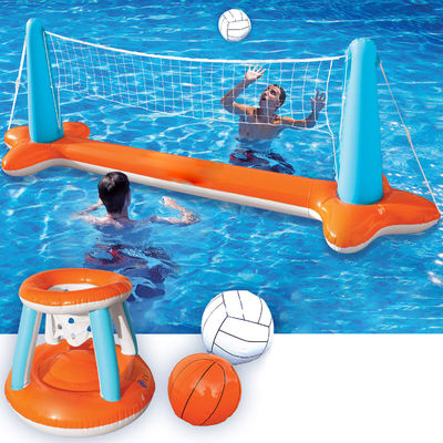 AJUNION PVC Inflatable Volleyball Pool Floating Swimming Float for Max Capacity ＞500kg