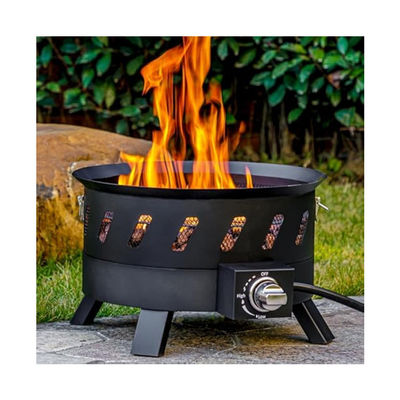 Courtyard Must-Have AJUNION 17.3 inch Portable Propane Fire Pit for Camping Outside