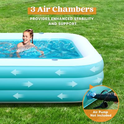 Thickened Above Ground Inflatable Swimming Pool for All Applicable People and Family