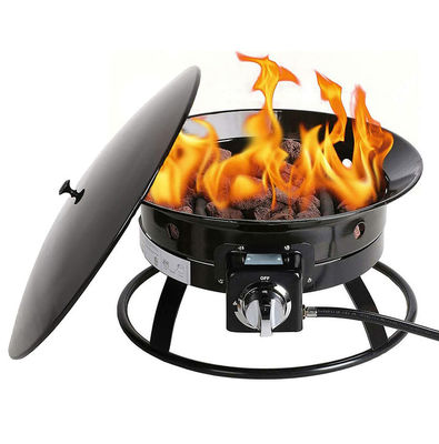 23 Pounds AJUNION Gas Propane Fire Pit for Camping Travel Stainless Steel Portable