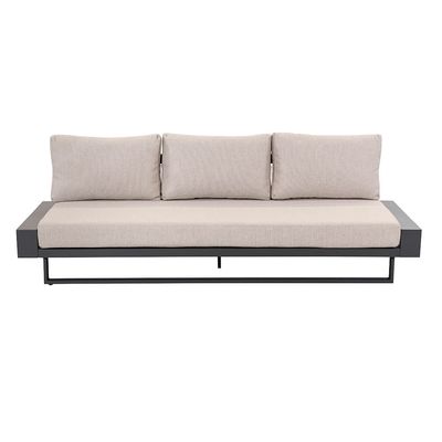 AJUNION Luxury Aluminum Sofa Set Furniture with Coffee Table Size L 120 x W80 x H26cm