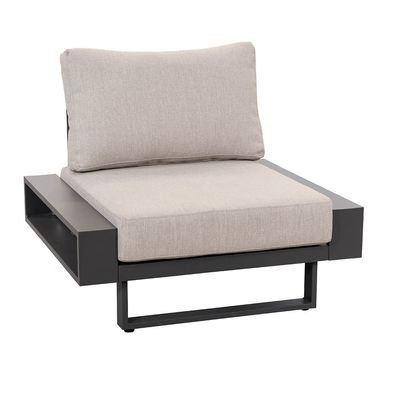 AJUNION Luxury Aluminum Sofa Set Furniture with Coffee Table Size L 120 x W80 x H26cm