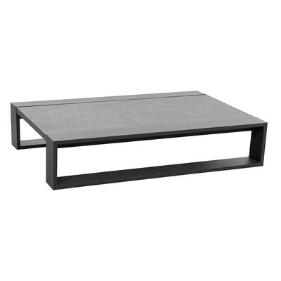 AJUNION Luxury Aluminum Sofa Set Furniture with Coffee Table Size L 120 x W80 x H26cm