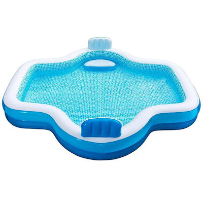 Family Fun Guaranteed with AJUNION 10ft Inflatable Pool and 2 Air-cushioned Backrests