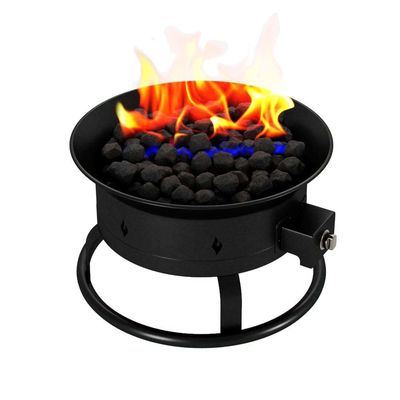 58 000 BTU Portable Propane Fire Pit Ideal for Outdoor Camping 19&quot;D x 19&quot;W x 11&quot;H