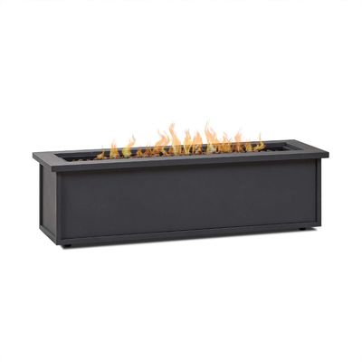 Outdoor Furniture Gas Fire Pit Table 48&quot;L x 15&quot;W x 13.5&quot;H Perfect for Outdoor Living