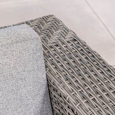 Large Size L Shape Garden Sofa PE Wicker Outdoor Sofa 8 Piece Rattan Outdoor Furniture Set