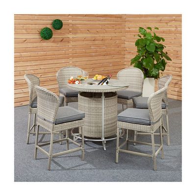 Upgrade Your Outdoor Entertainment Area with AJUNION PE Rattan Bar Furniture Set