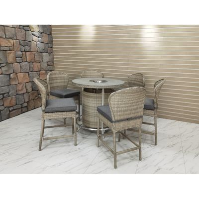 Upgrade Your Outdoor Entertainment Area with AJUNION PE Rattan Bar Furniture Set