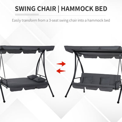 Upgrade Your Patio with AJUNION 3 Seater Garden Swing Hammock Chair 30kg Weight Limit