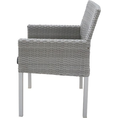 Mail Packing Y 7 Piece Garden Furniture Table and Chairs Set with PE Wicker Rattan