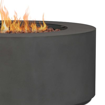 Outdoor Propane Gas Fire Pit Table with 36&quot;L x 36&quot;W x 15&quot;H Size and Smokeless Design