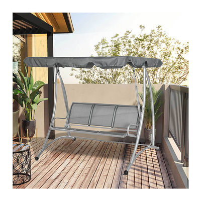 190L x 130W x 172H cm Garden Hammock Bench Swing with Adjustable Canopy by AJUNION