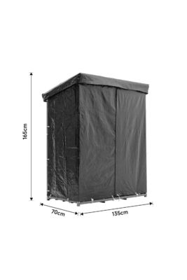 High Capacity W110 x D70 x H145cm Firewood Rack Storage Log Holder for Indoor Outdoor