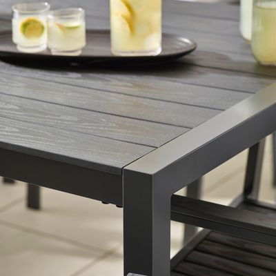 Villa Patio Dining Set AJUNION 8 Seat Outdoor Table and Chairs with Aluminum Frame