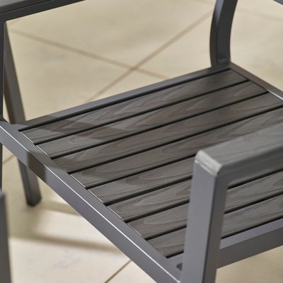 Villa Patio Dining Set AJUNION 8 Seat Outdoor Table and Chairs with Aluminum Frame