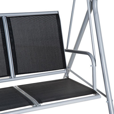 170W x 153H cm Metal Outdoor Swing Chair Garden Bench Hanging Hammock Chair Porch Swing