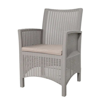 Transform Your Patio into a Nordic Paradise with Plastic Dinning Table and Chair Set