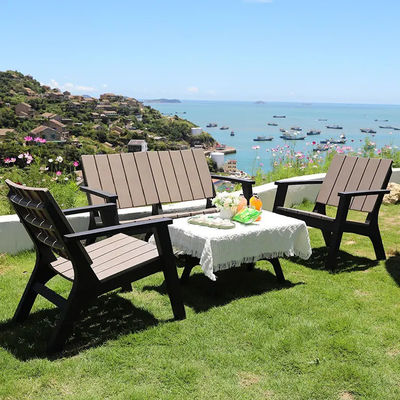 Nordic Garden Set for Outdoor Patio Balcony Cafe Plastic Coffee Dinning Table and Chair