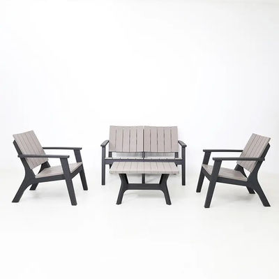 Nordic Garden Set for Outdoor Patio Balcony Cafe Plastic Coffee Dinning Table and Chair