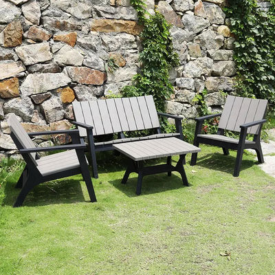 Nordic Garden Set for Outdoor Patio Balcony Cafe Plastic Coffee Dinning Table and Chair