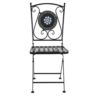 Sturdy Iron Garden Balcony Bistro Set with Modern Design Style and Ceramic Tile Coating