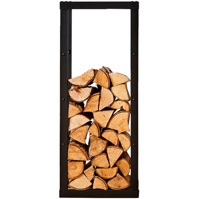 Sturdy Steel Firewood Storage Rack for Indoor and Outdoor Large Size W40x D25 x H150cm