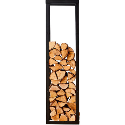 Sturdy Steel Firewood Storage Rack for Indoor and Outdoor Large Size W40x D25 x H150cm