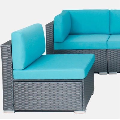 Outdoor Indoor Patio Garden Balcony Pool Furniture Woven Rattan Sectional Modular Set