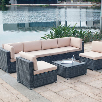 Outdoor Indoor Patio Garden Balcony Pool Furniture Woven Rattan Sectional Modular Set