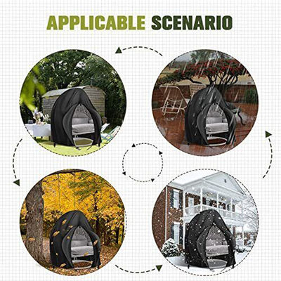Plain Dyed Outdoor Patio Waterproof Heavy Duty 600D Large Double Hanging Swing Chair Dust Protector Covers
