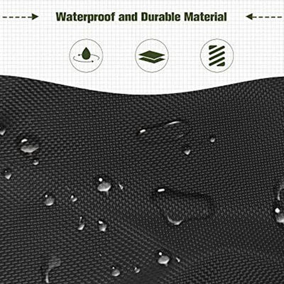 Plain Dyed Outdoor Patio Waterproof Heavy Duty 600D Large Double Hanging Swing Chair Dust Protector Covers