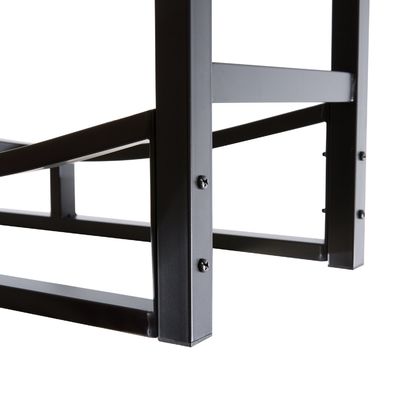 30inch Heavy Duty Firewood Rack Power Coated Steel Log Holder for Fireplace Decoration