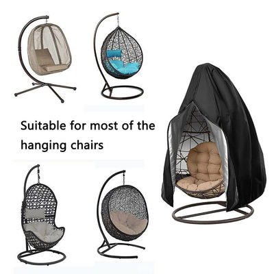 600D Oxford PVC Single Hanging Swing Chair Dust Protector Covers for Outdoor Garden Patio