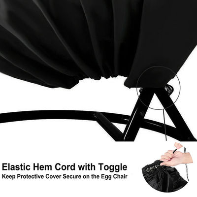 600D Oxford PVC Single Hanging Swing Chair Dust Protector Covers for Outdoor Garden Patio