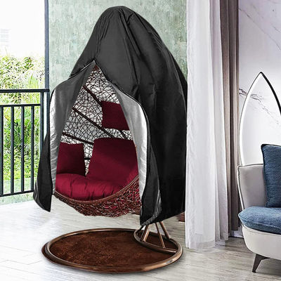 600D Oxford PVC Single Hanging Swing Chair Dust Protector Covers for Outdoor Garden Patio