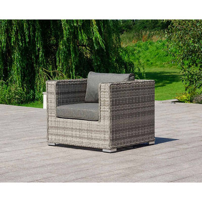 Outdoor Sectional Sofa Patio Conversation Set with Modern Design Wicker Rattan Style