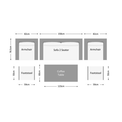 Outdoor Sectional Sofa Patio Conversation Set with Modern Design Wicker Rattan Style