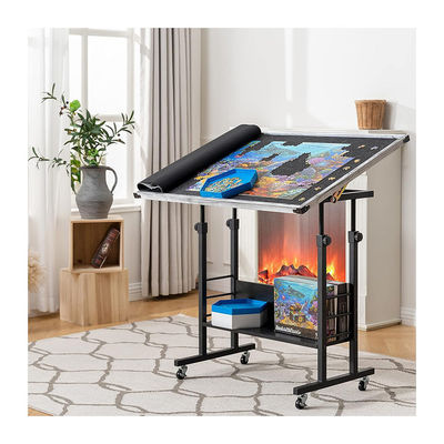 Jigsaw Puzzle Play AJUNION 1500 Piece Table with Adjustable Height and Educational Toy