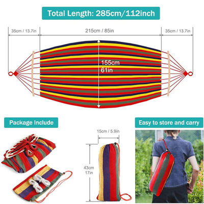 Outdoor Indoor Garden Camping Portable Folding Ultralight Canvas Hanging Tree Swing Hammock
