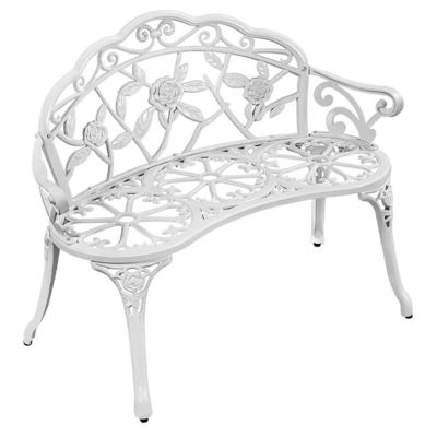 Metal Type Aluminum Love Seat Bench for Outdoor Patio Garden Balcony in Modern Design
