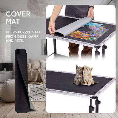 Jigsaw Puzzle Play AJUNION 1500 Piece Table with Adjustable Height and Educational Toy