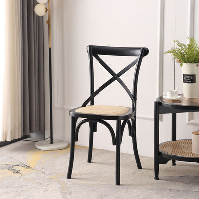 Garden Chair Hotel Outdoor Wood Dining Crossback Chair for Wedding Party Banquet Events