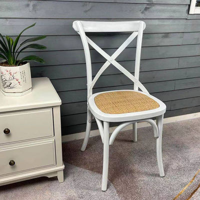 Garden Chair Hotel Outdoor Wood Dining Crossback Chair for Wedding Party Banquet Events