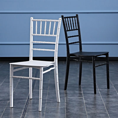 Hotel Outdoor Stackable Resin Napoleon Tiffany Chiavari Dining Chair with Custom Logo